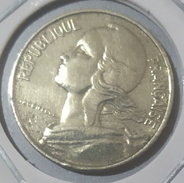 moneda francia 10 centimos 1969