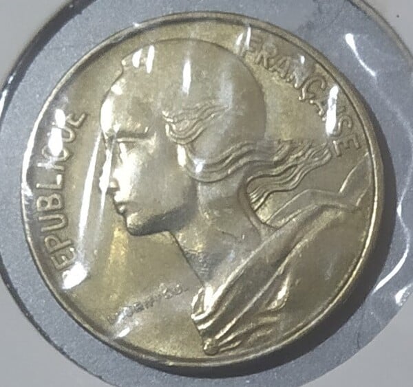 moneda francia 10 centimos 1973