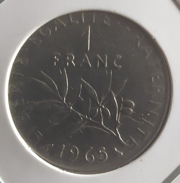 moneda FRANCIA 1 FRANCO 1965