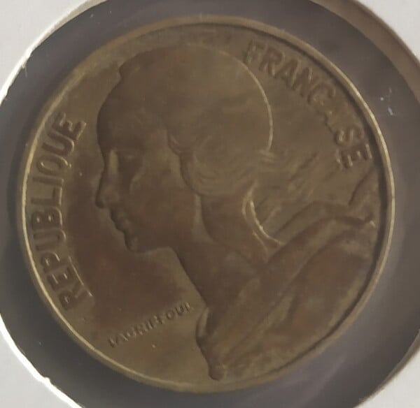 moneda FRANCIA 20 CENTIMOS 1968