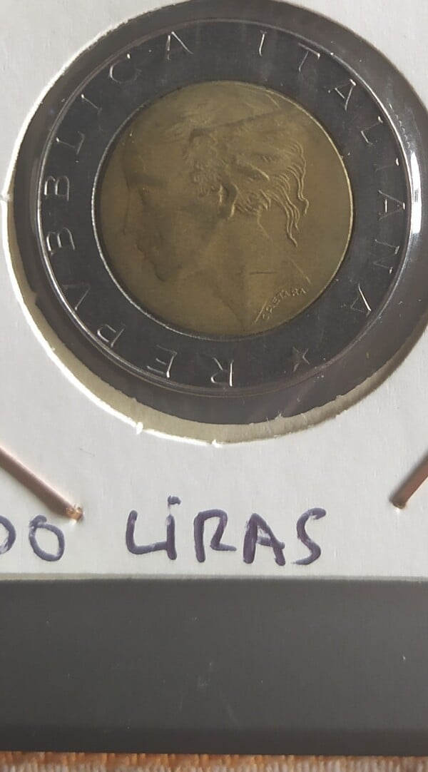 moneda ITALIA 500 LIRES 1989