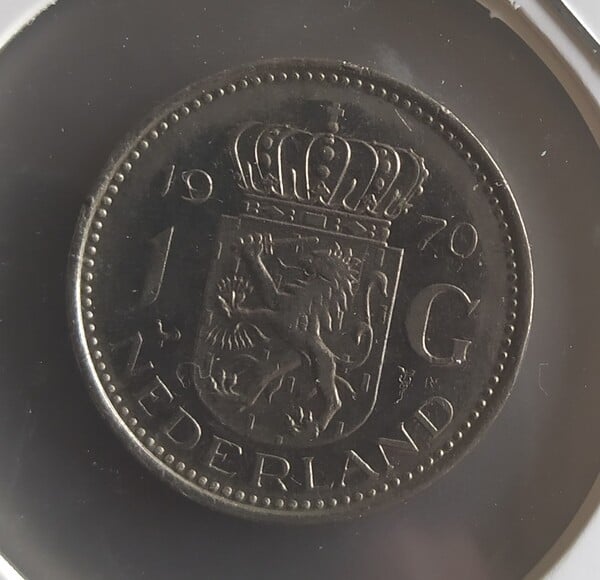 moneda PAISES BAJOS 1 GULDEN 1970