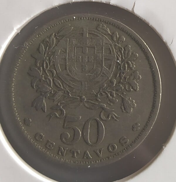 moneda PORTUGAL 50 CENTAVOS 1956