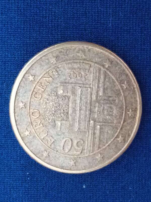 Moneda 50 céntimos de euro Austria. 2002