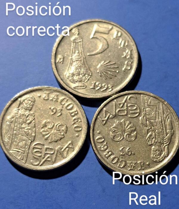 Vendo moneda conmemorativa de 5 pesetas del Año Jacobeo 1993.