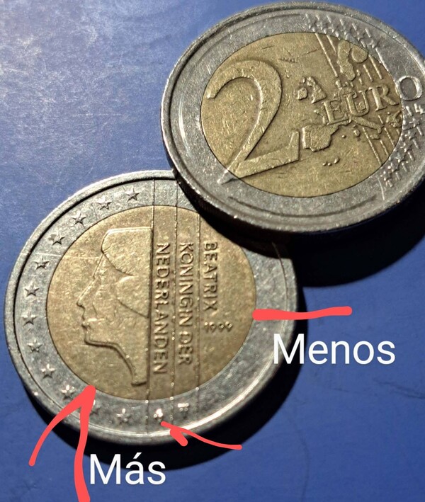 Vendo moneda de 2 € de Nederlanden(Países Bajos) con error de acuñación.