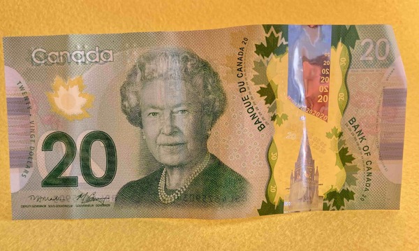 Billete Canadá 2012 20 dólares