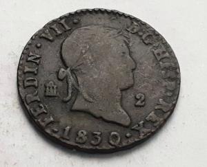 Foto 1 Moneda sin identificar: ferdin VII 1838..