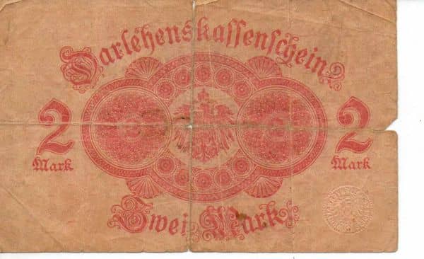 2 Mark Darlehenskassenschein