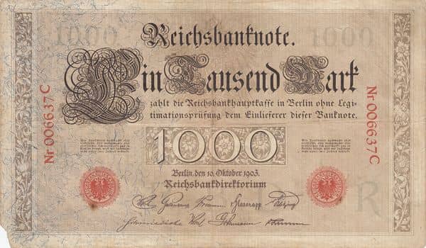 1000 Mark Reichsbanknote