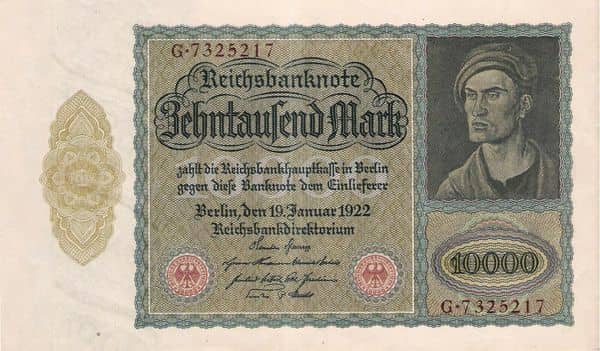 10000 Mark Reichsbanknote