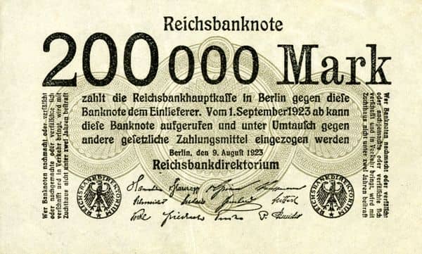 200000 Mark Reichsbanknote