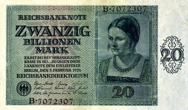 20000000000000 Mark Reichsbanknote