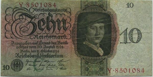 10 Reichsmark Reichsbanknote