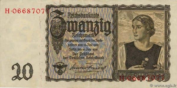 20 Reichsmark Reichsbanknote