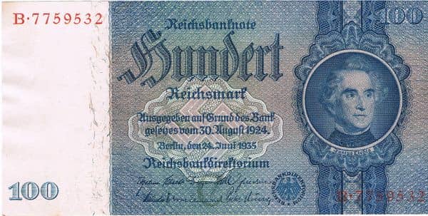 100 Reichsmark Reichsbanknote