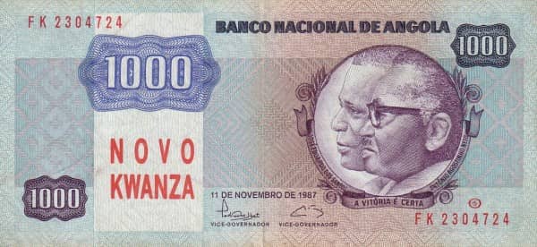 1000 Novo Kwanzas