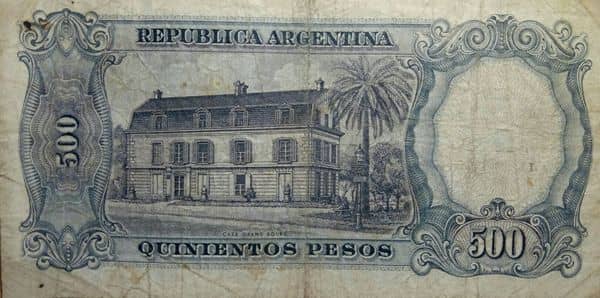 5 Pesos (Overprint on 500 Pesos)
