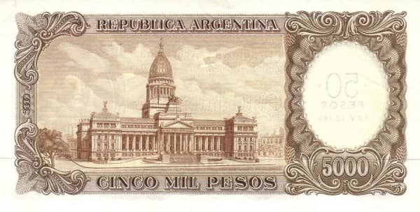 50 Pesos (Overprint on 5000 Pesos)