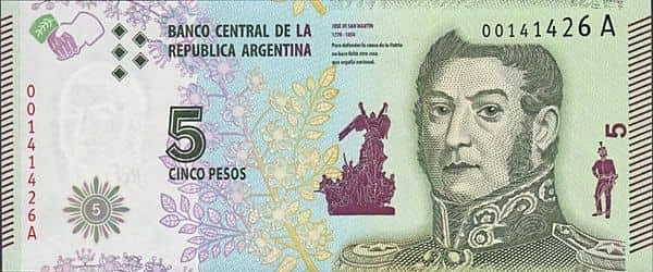 5 pesos