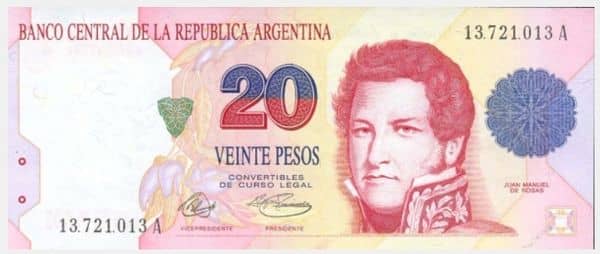 20 Pesos (Convertibles de Curso Legal)