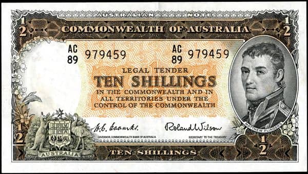 10 Shillings Commonwealth Bank