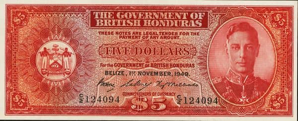 5 Dollars George VI