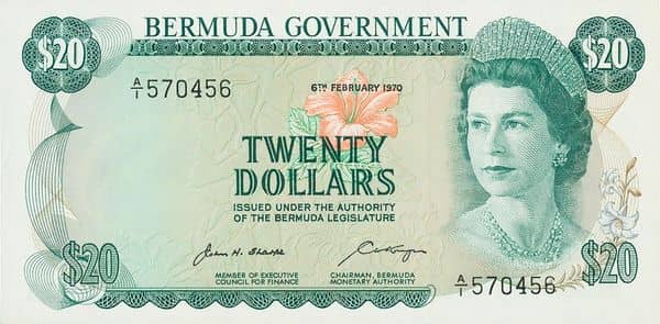 20 Dollars Elizabeth II Government