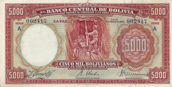 5000 Bolivianos