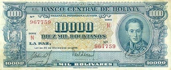 10000 Bolivianos