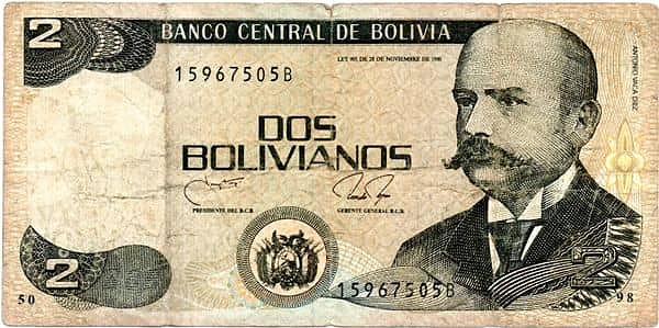 2 bolivianos