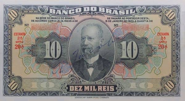 10000 Réis 4th Banco do Brasil