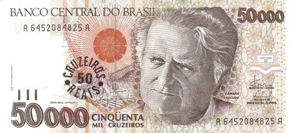 50 cruzeiros reais