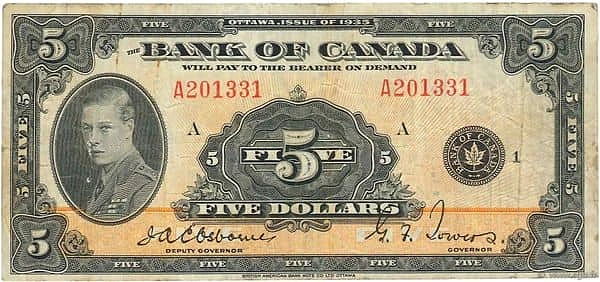 5 Dollars English
