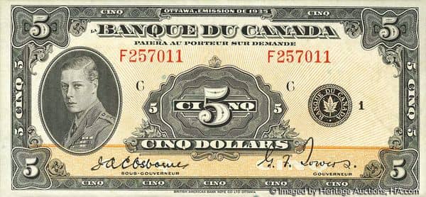 5 Dollars French
