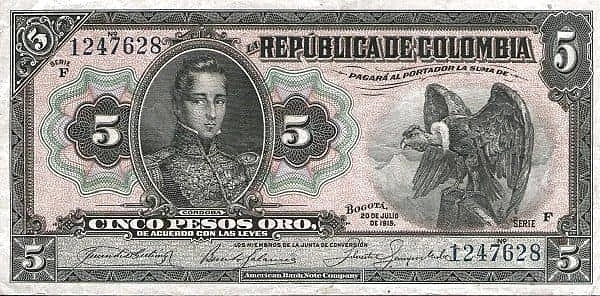 5 Pesos Oro