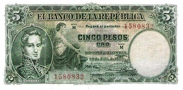 5 Pesos Oro