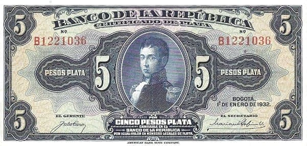5 Pesos Plata