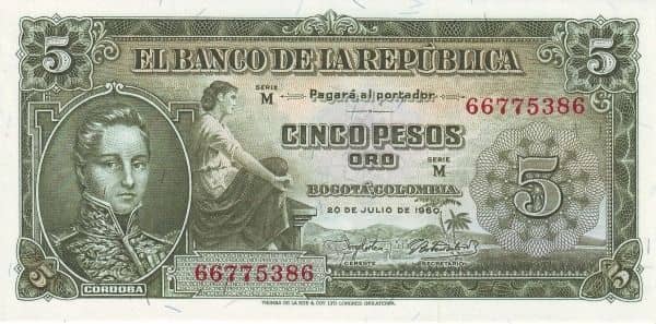 5 Pesos Oro