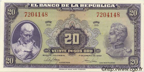 20 Pesos Oro