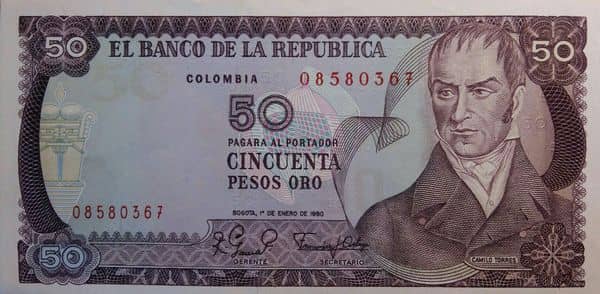 50 Pesos de oro