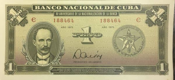 1 Peso Nacionalización del Banco