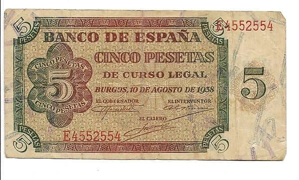 5 Pesetas