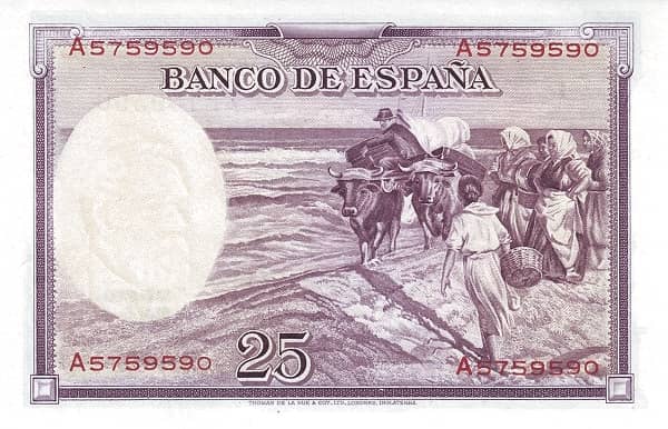 25 Pesetas (Hernán Cortés)