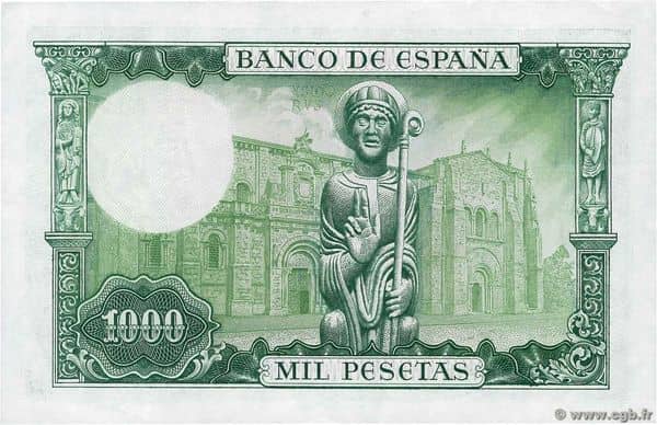 1000 Pesetas (Isidoro de Sevilla, San Isidoro)