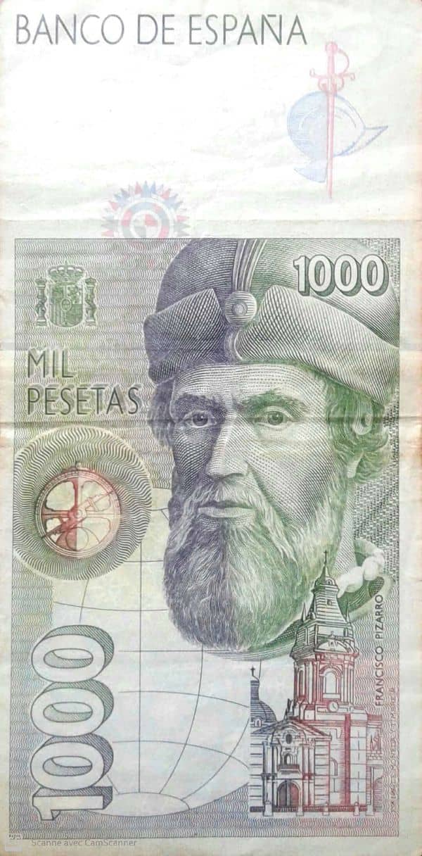 1000 Pesetas (Hernán Cortés)
