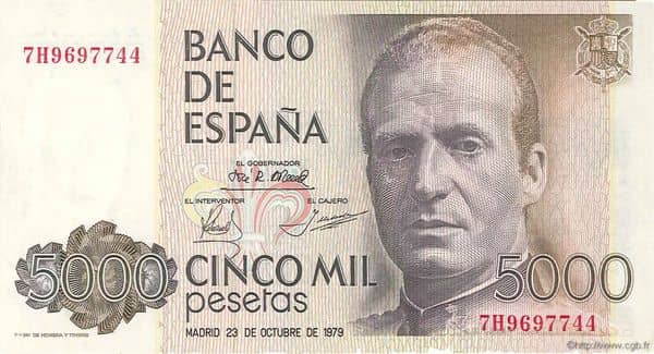 5000 Pesetas (Juan Carlos I)