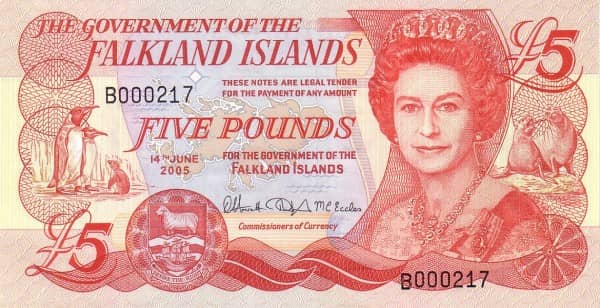 5 Pounds Elizabeth II