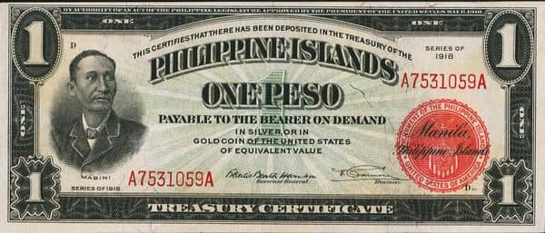 1 Peso Mabini