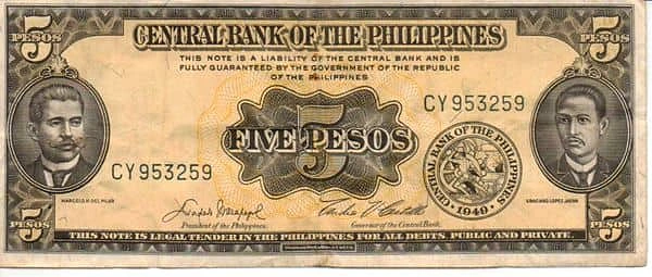 5 Pesos